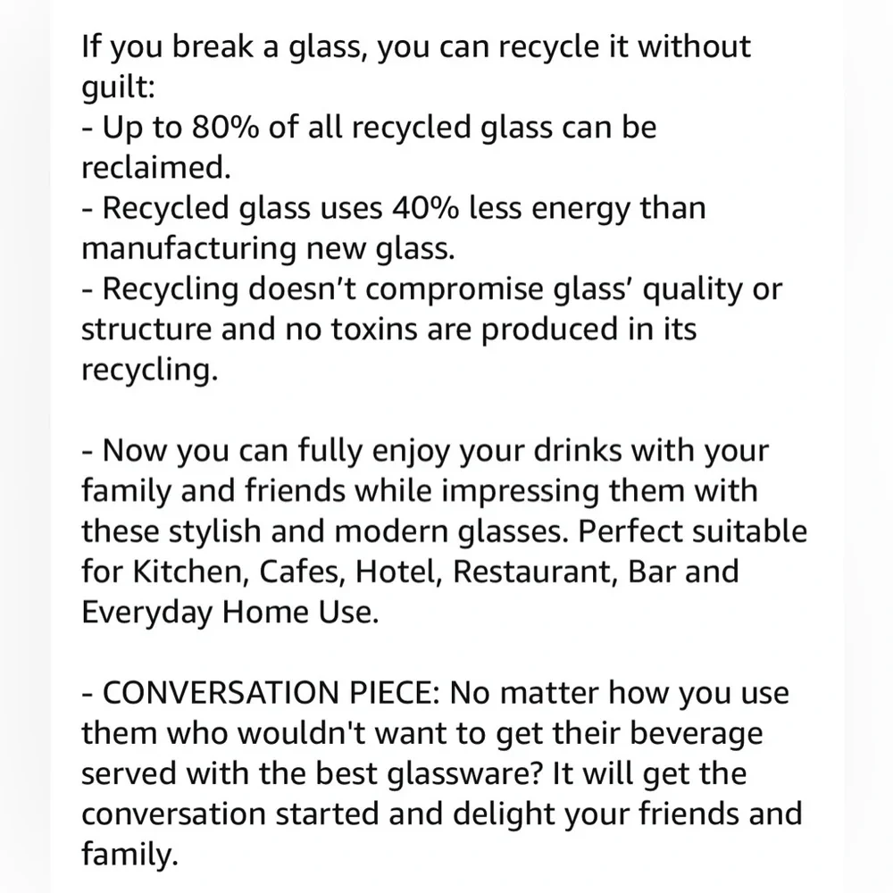 Bubble Glass Tumbler Set of 6 - Picture 12 of 14